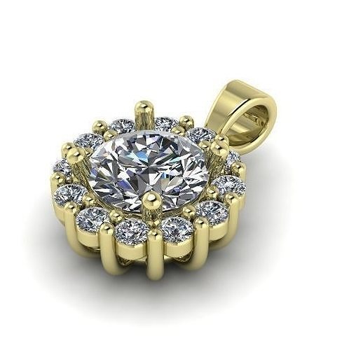 Round pendant Model 2280 3D model 3D printable | CGTrader