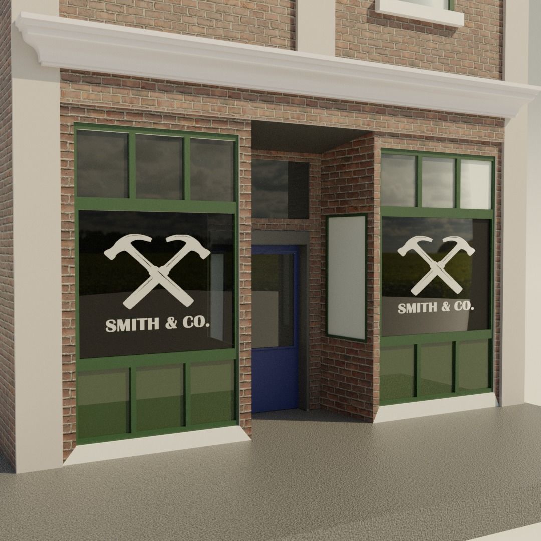 3D model Lowpoly Small Town Hardware Store VR / AR / lowpoly CGTrader