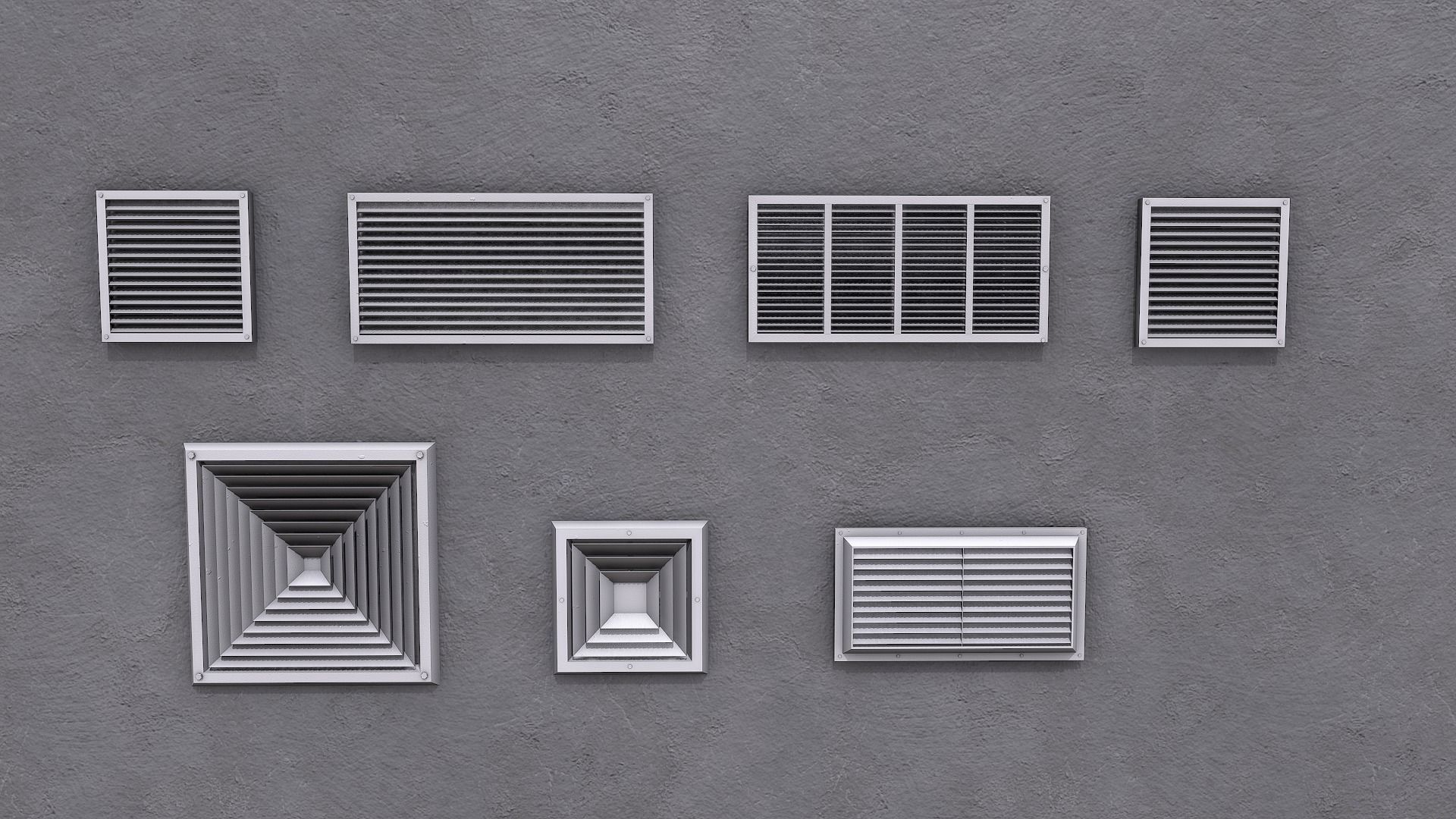 3D model Air Vent Systems VR / AR / lowpoly CGTrader