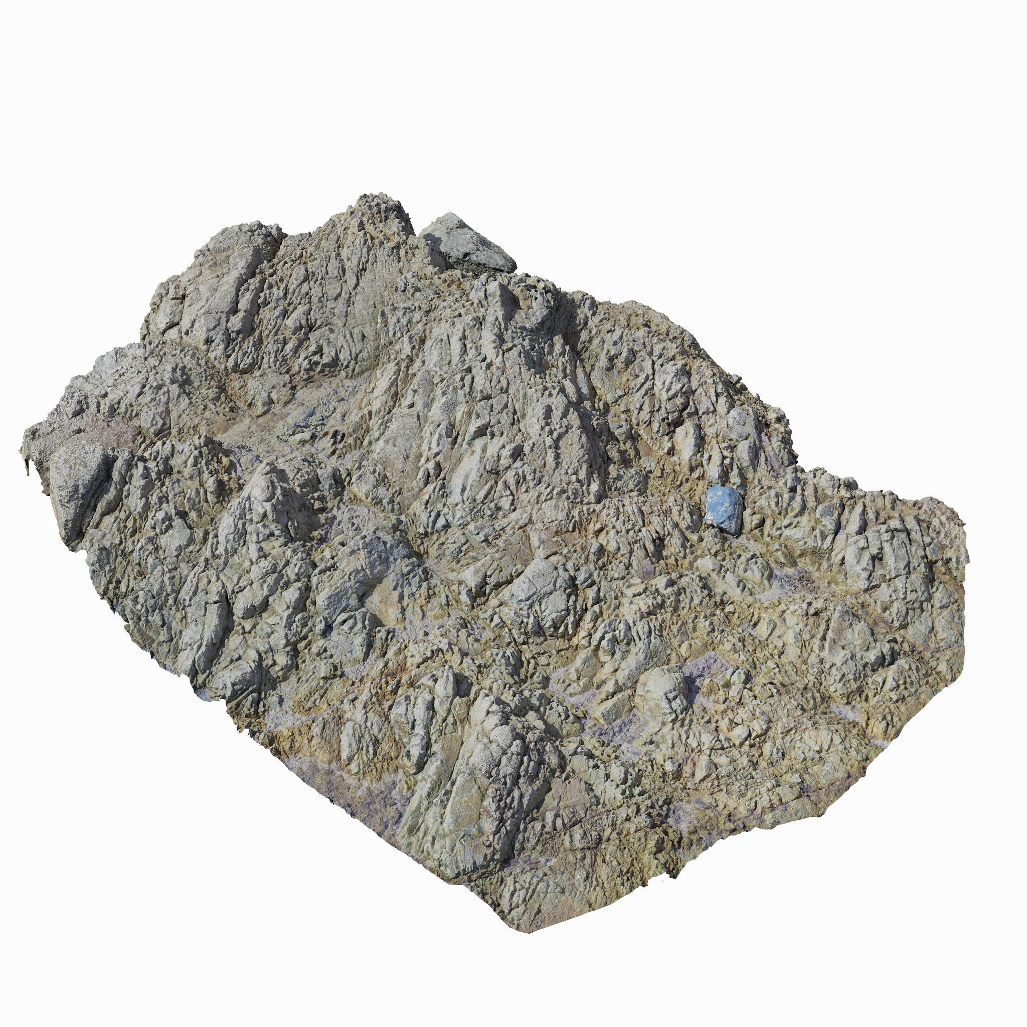 Ground Rpcks Ground Rocks Shore Coast PBR Scan free VR / AR / low-poly 3D model ...
