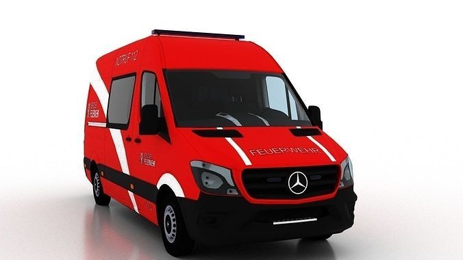 Mercedes Benz Sprinter L2H2 2015 Germany Ambulance 3D Model | CGTrader