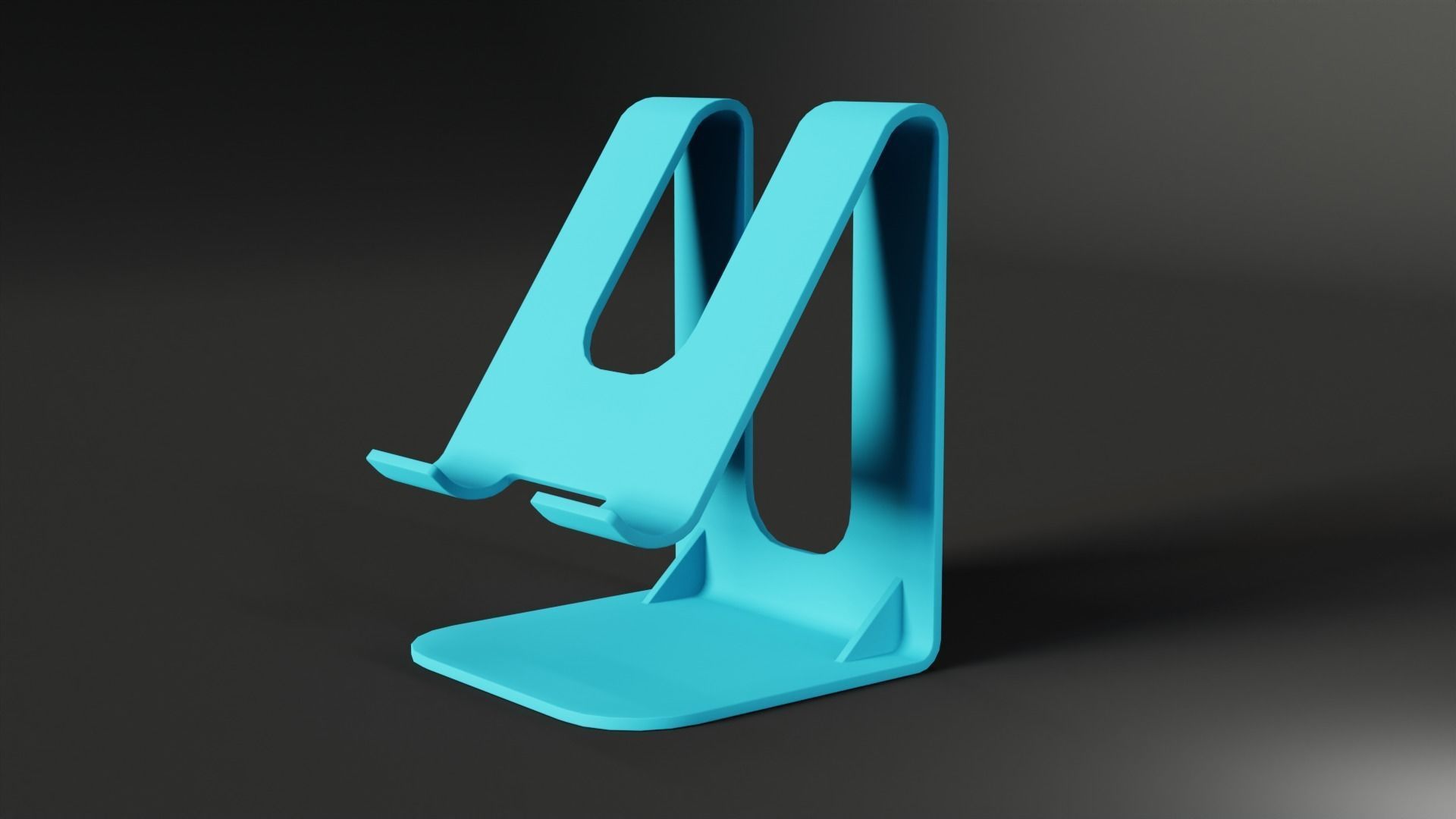 Sleek 3D Printable Phone Stand 3D model 3D printable CGTrader