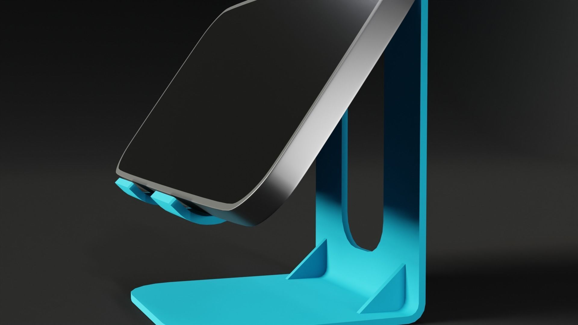 Sleek 3D Printable Phone Stand 3D model 3D printable CGTrader