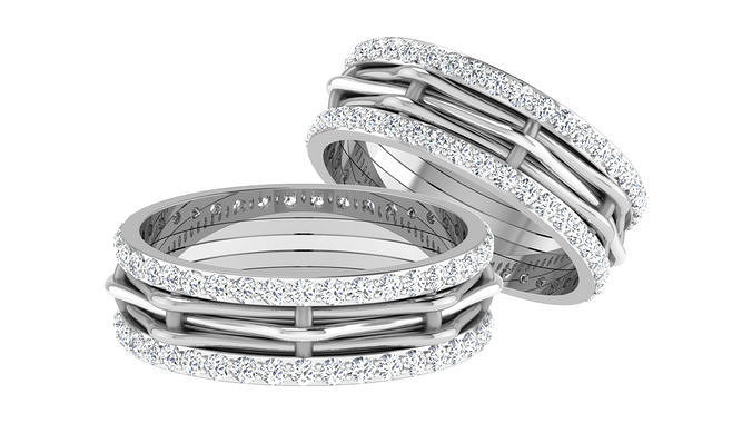 Band ring - 28 3D model 3D printable | CGTrader