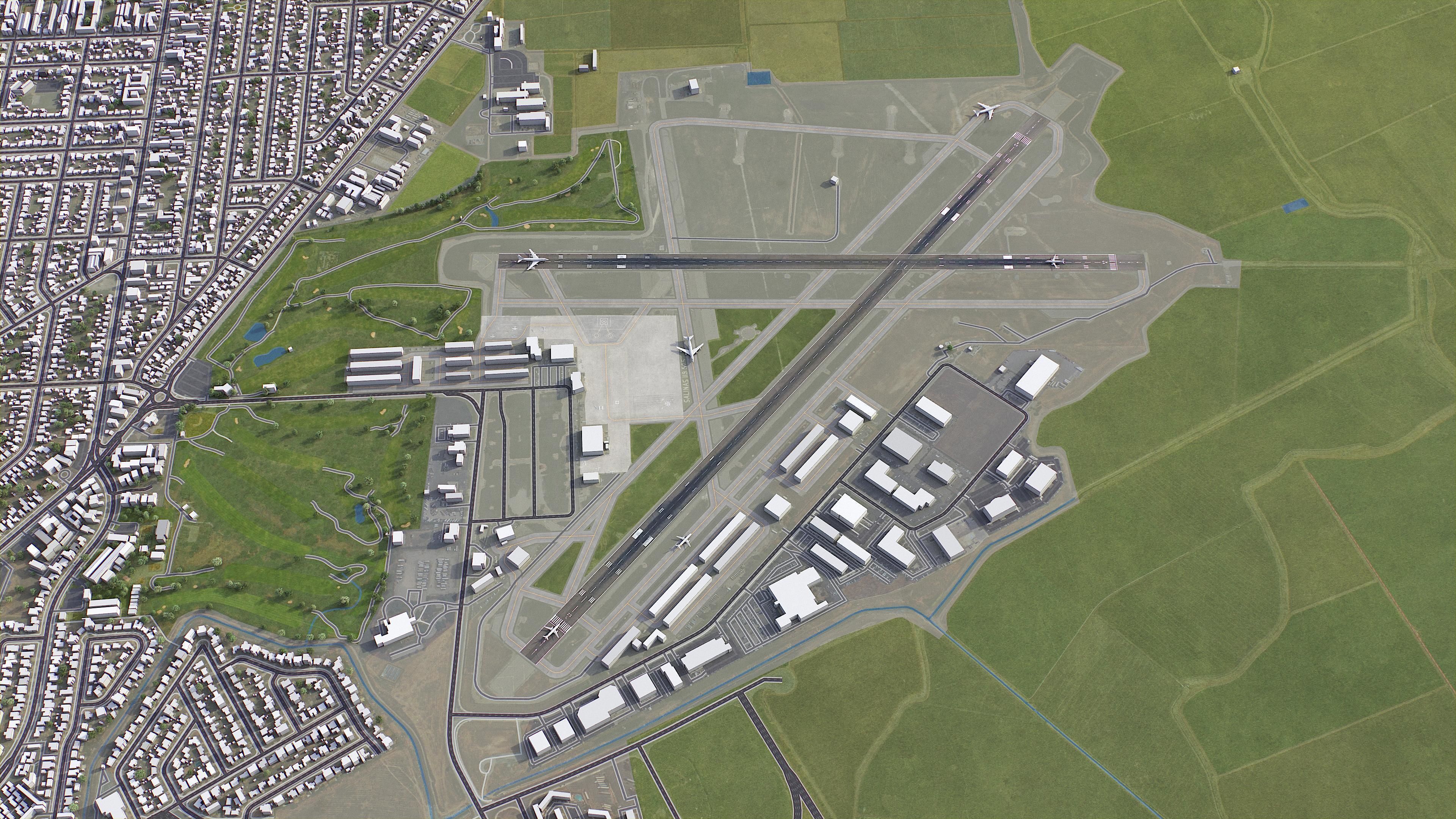 3D model Salinas Airport VR / AR / lowpoly CGTrader