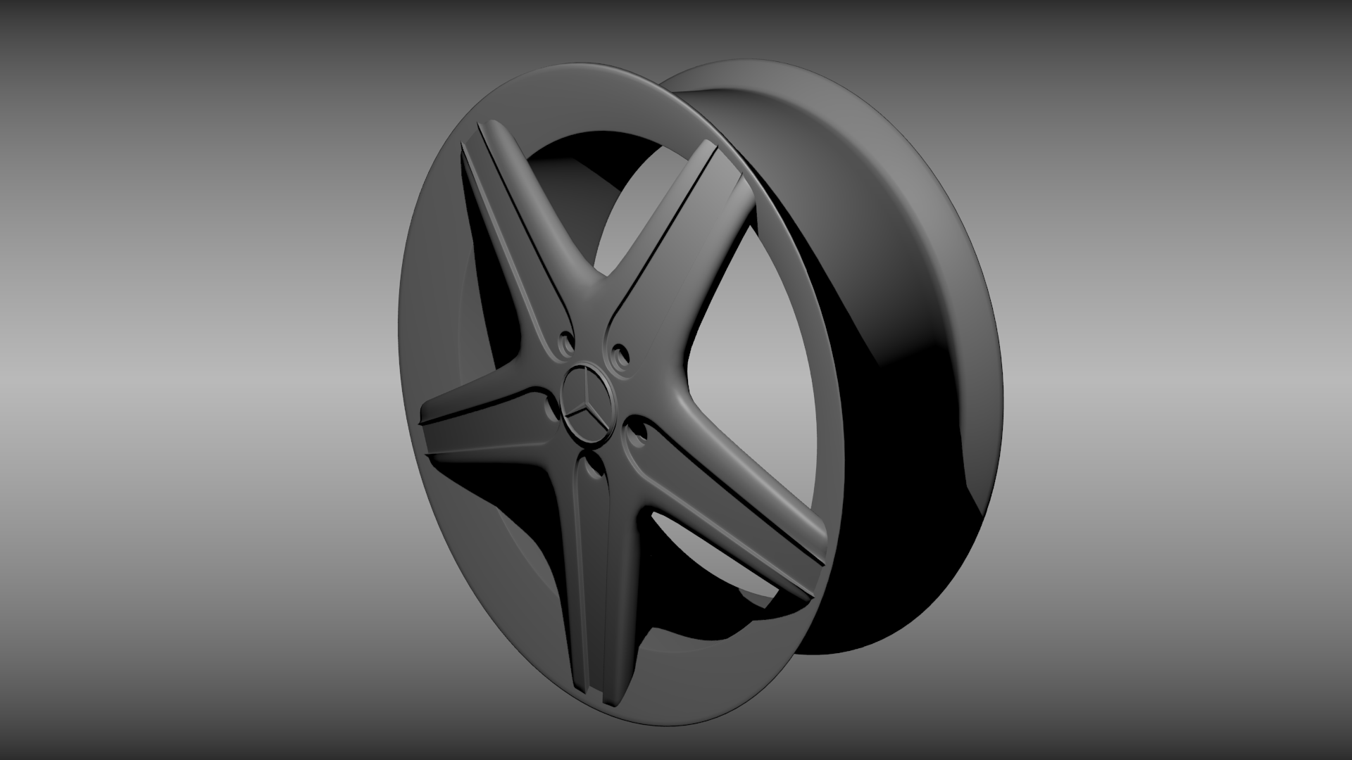 Mercedes rim 3D model | CGTrader