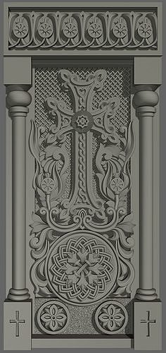 Khachqar Xachqar Armenia 3D model 3D printable | CGTrader