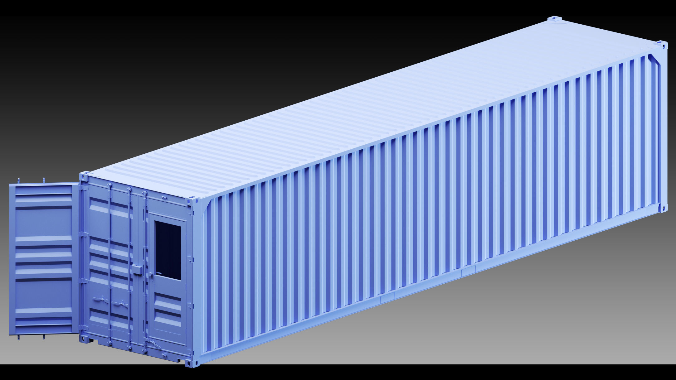 3D model 23 Shipping Containers- Vol 01- High detail 3d models VR / AR ...