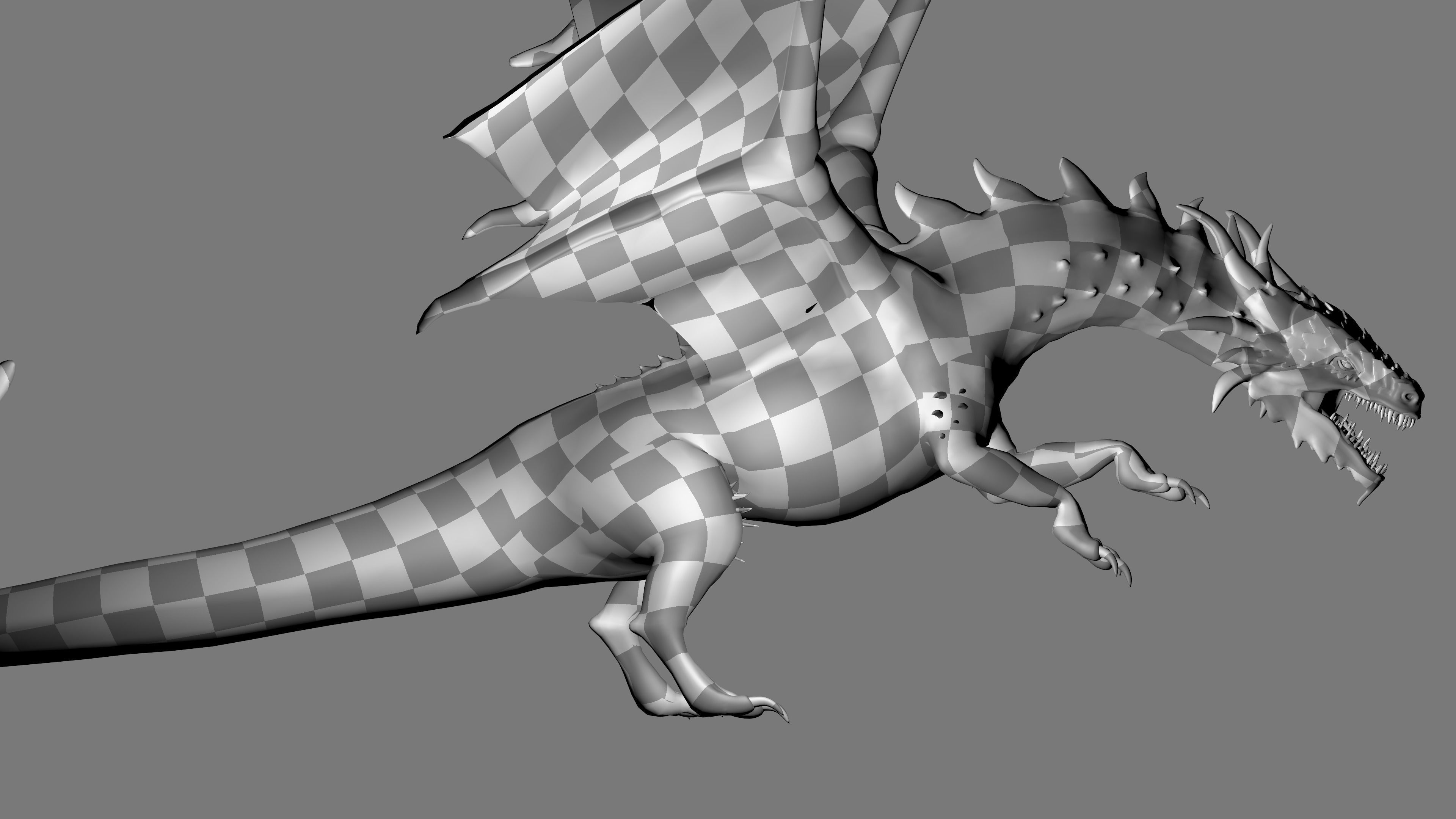 3D model Terrible Dragon VR / AR / lowpoly CGTrader