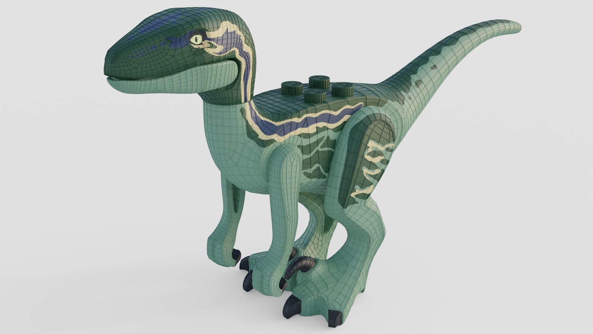 LEGO Raptorfig 3D model rigged | CGTrader