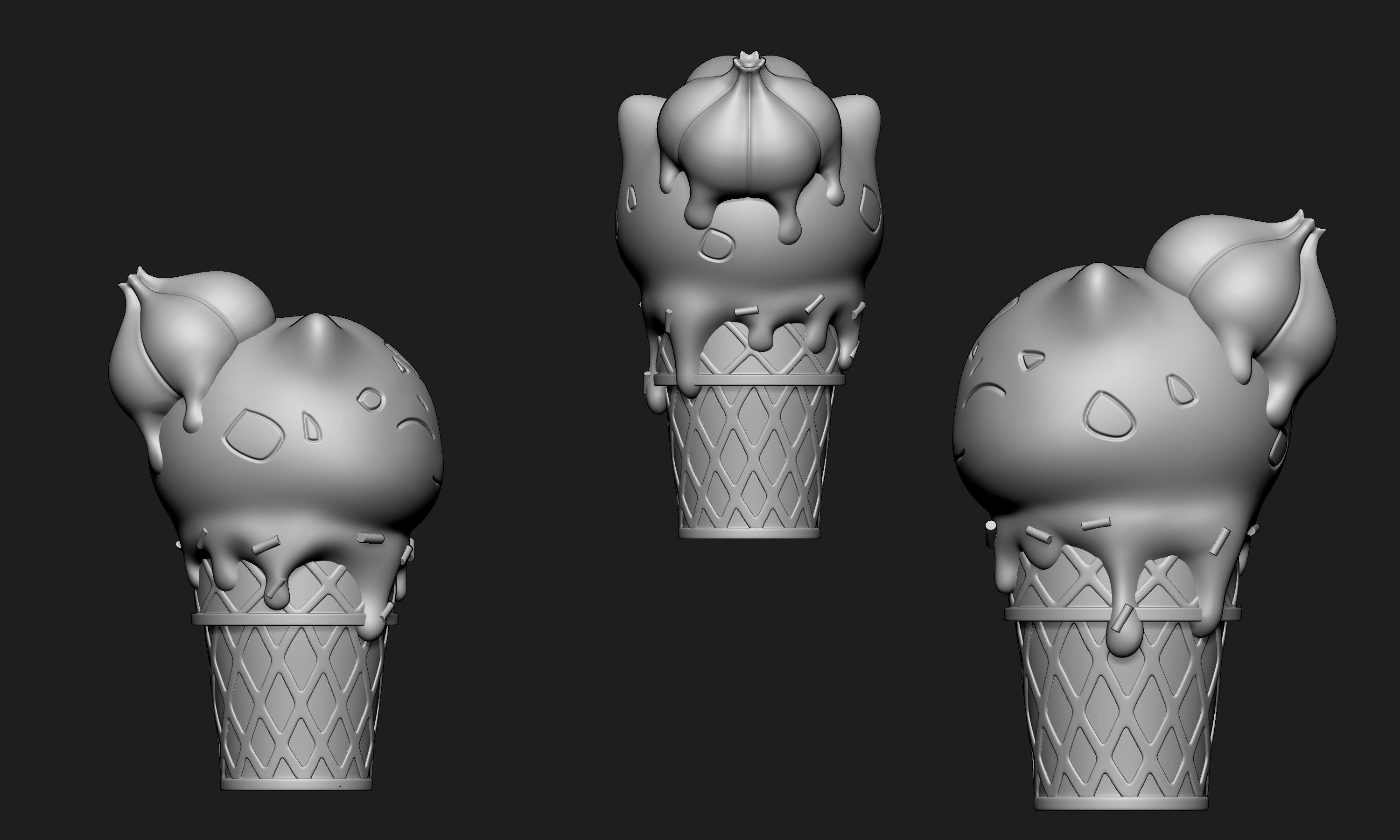 Pokemon Bulbasaur Ice Cream free 3D model 3D printable CGTrader
