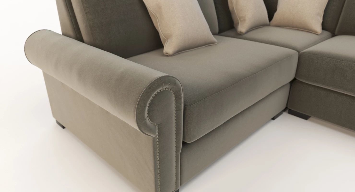 Lebanon Modular Sectional Corner Sofa Darby Home Co 3D model CGTrader