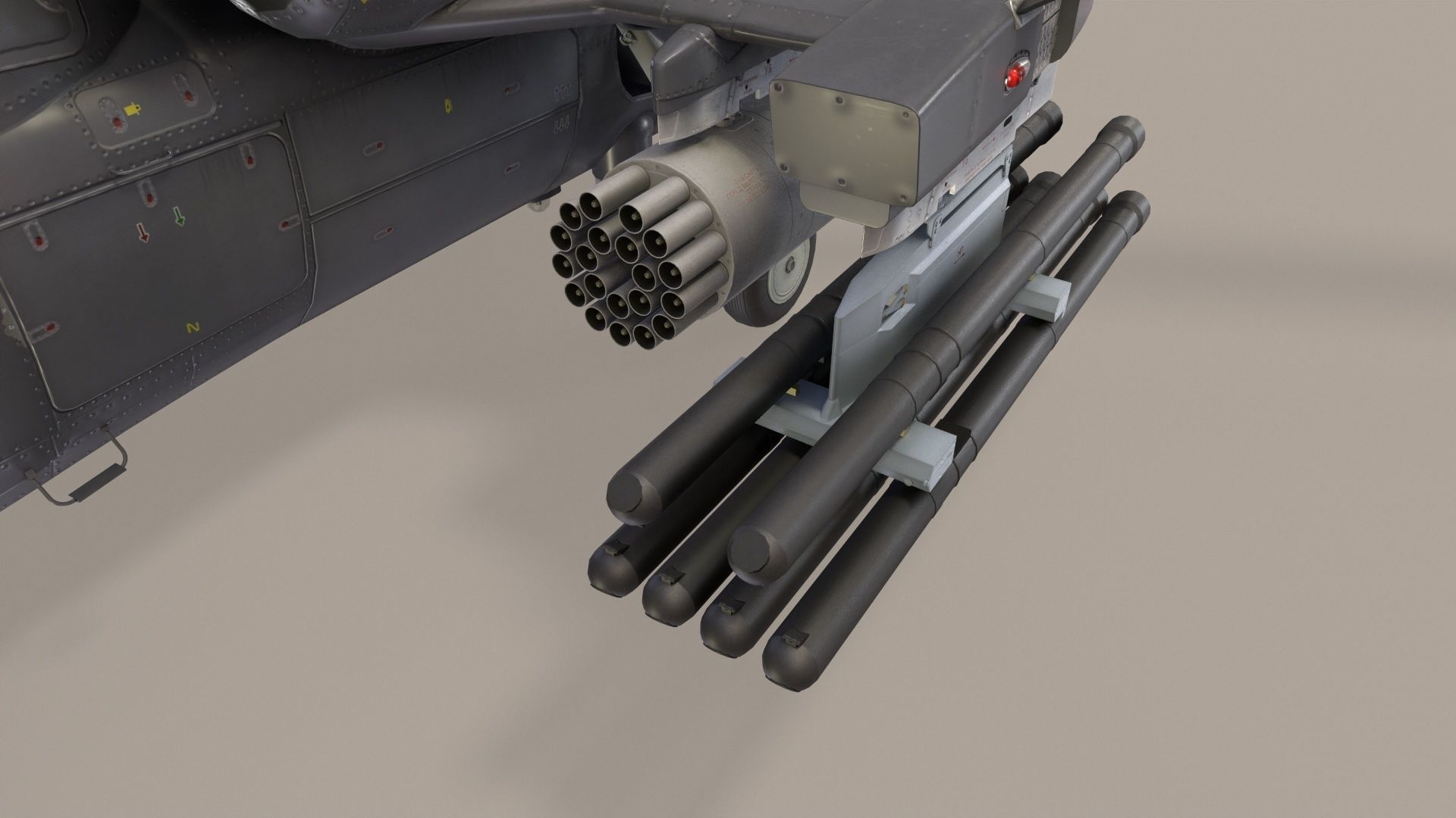 3D model Kamov Ka52K Katran Complex Animation VR / AR / lowpoly