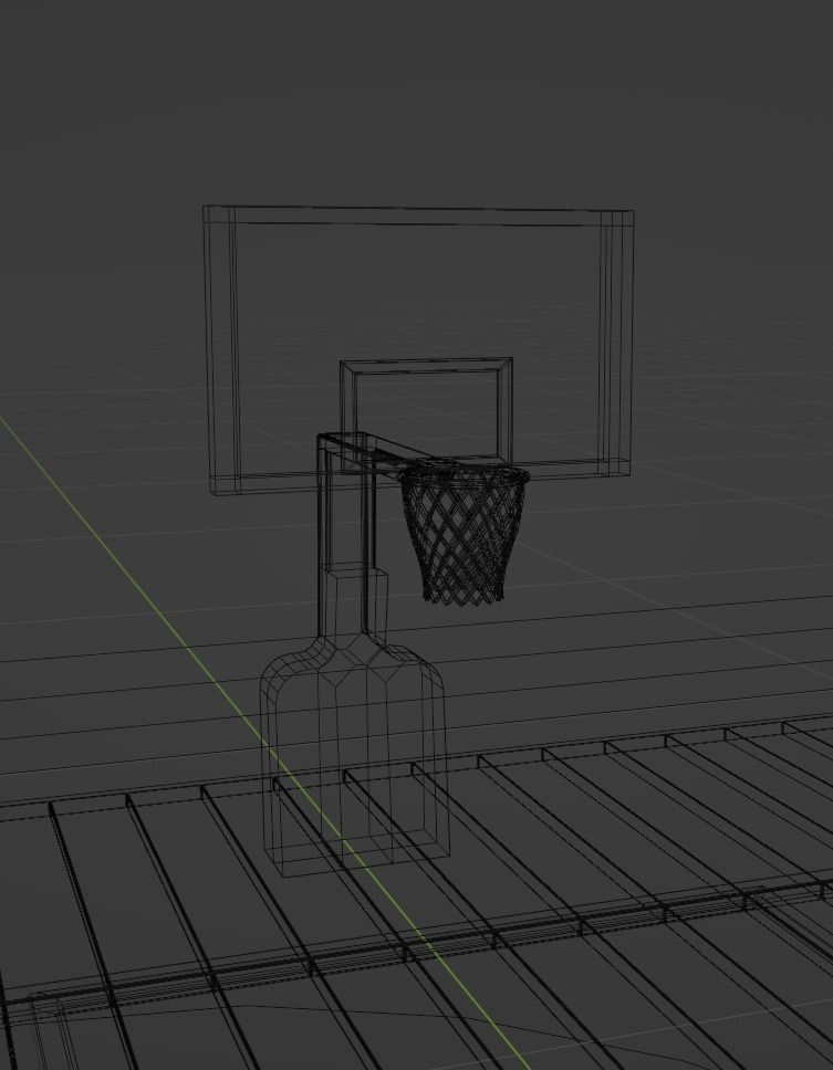 3D model basketball court VR / AR / lowpoly CGTrader