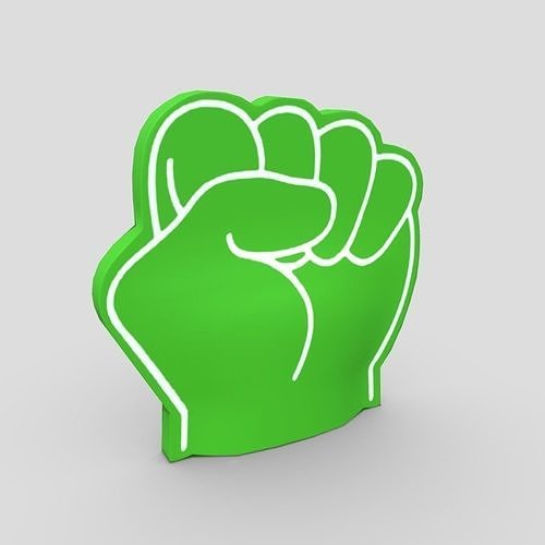 3D model Foam Finger 6 VR / AR / lowpoly CGTrader