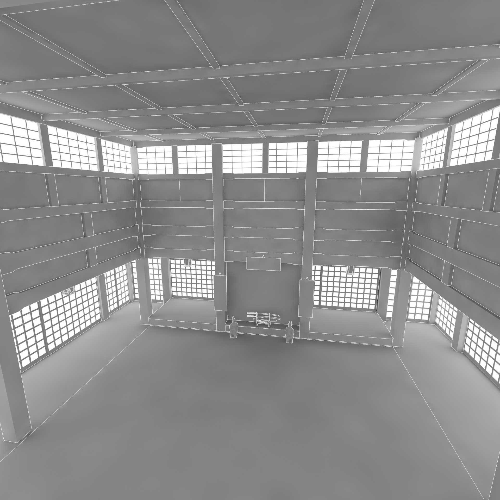 VR Japanese Martial Arts Training Dojo 3D model CGTrader