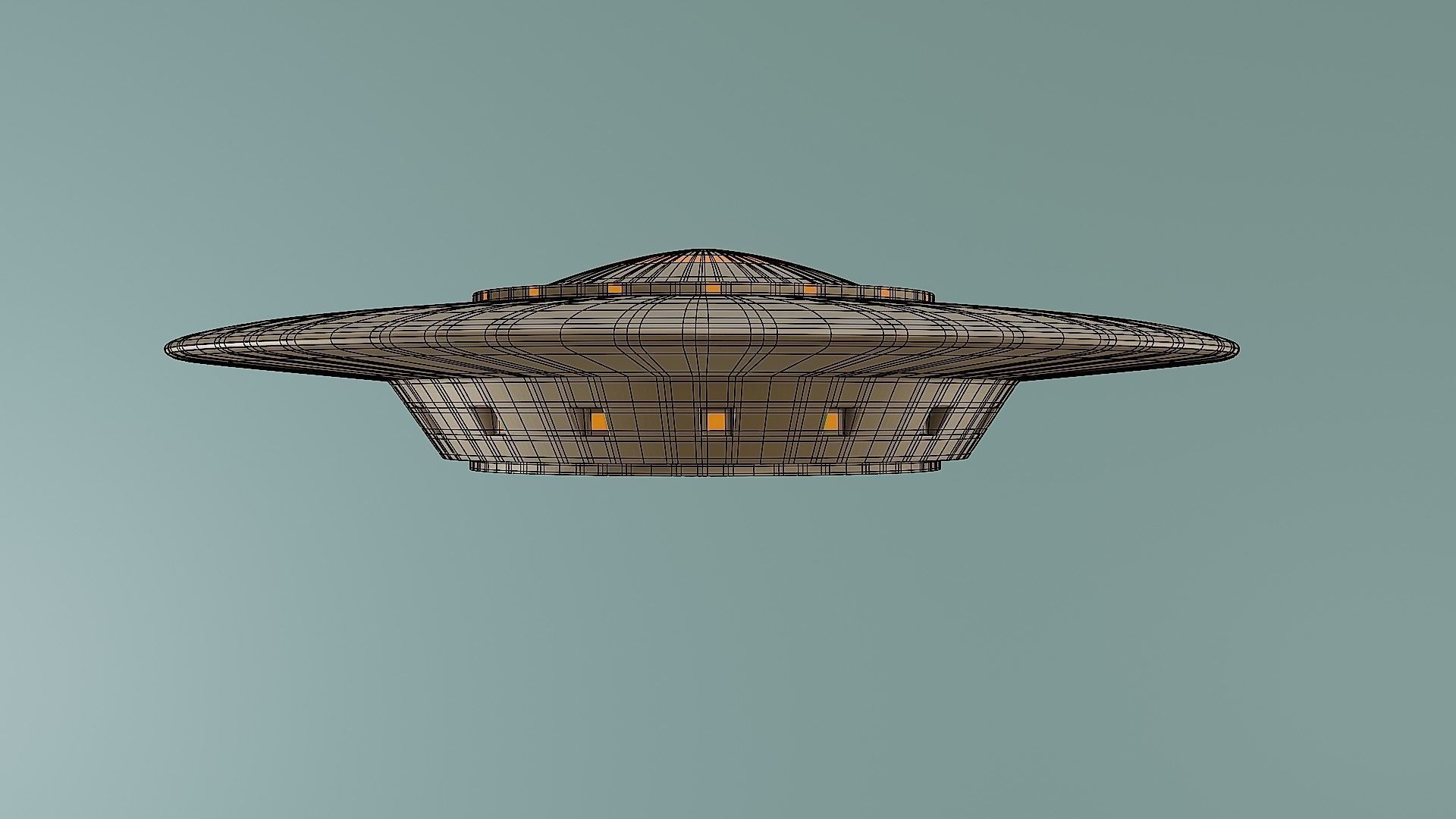 Low poly model of an UFO 03 free VR / AR / low-poly 3D model | CGTrader