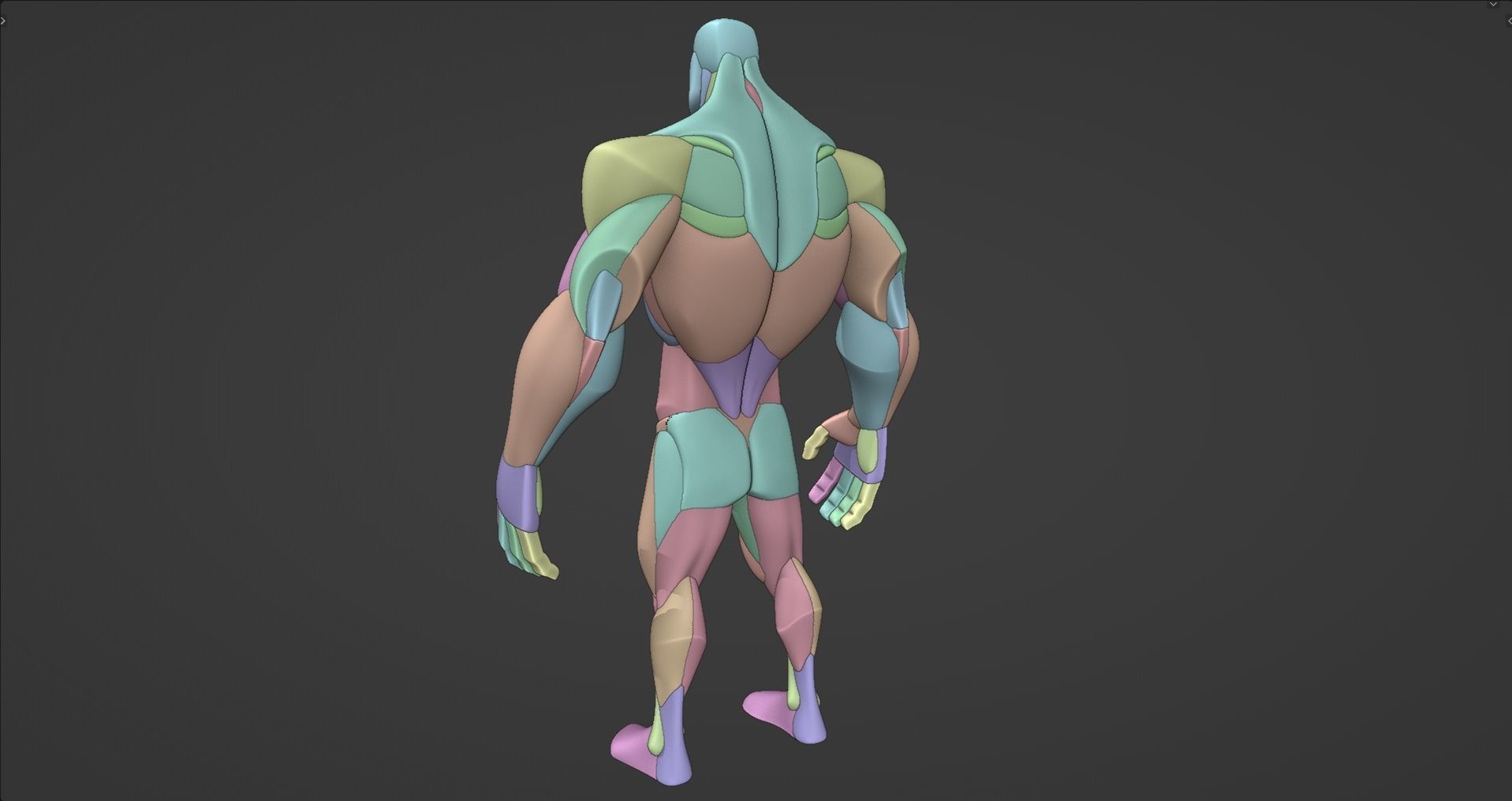 Model Blockout Stylized Big Guy Anatomy Blockout 3D model | CGTrader