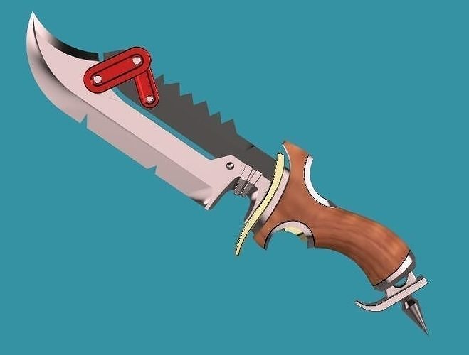 Overwatch 2 Junker Queen Jagged Blade knife 3D model 3D printable