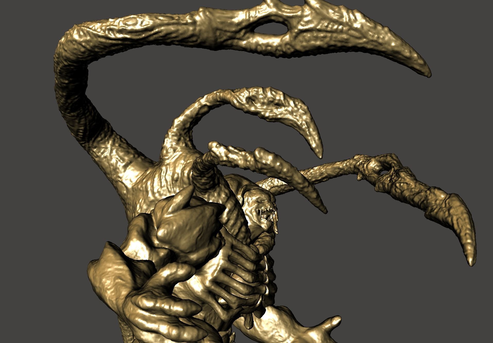 Lambent Berserker Gears of War 3 ultra detailed highpoly STL 3D