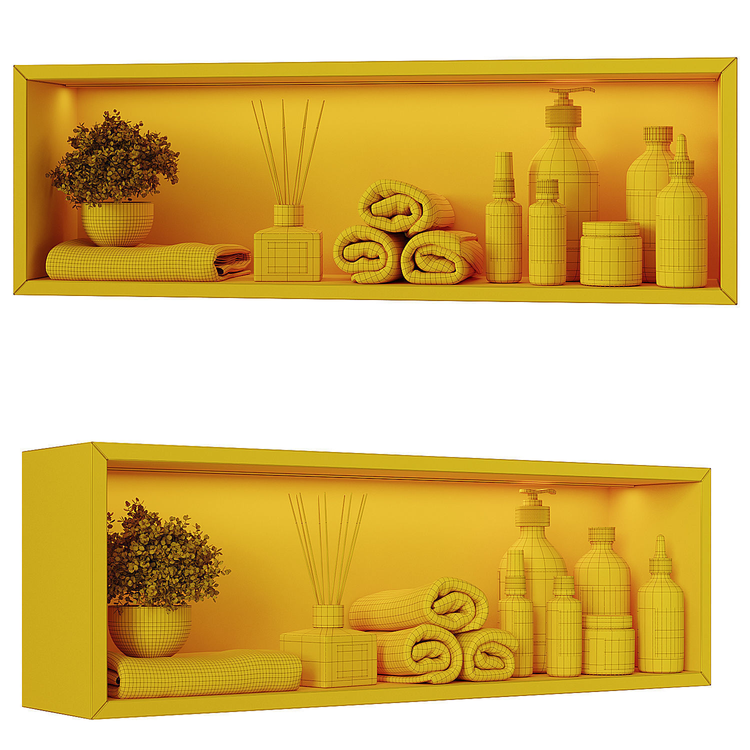 Shelf above the toilet 3 3D model CGTrader