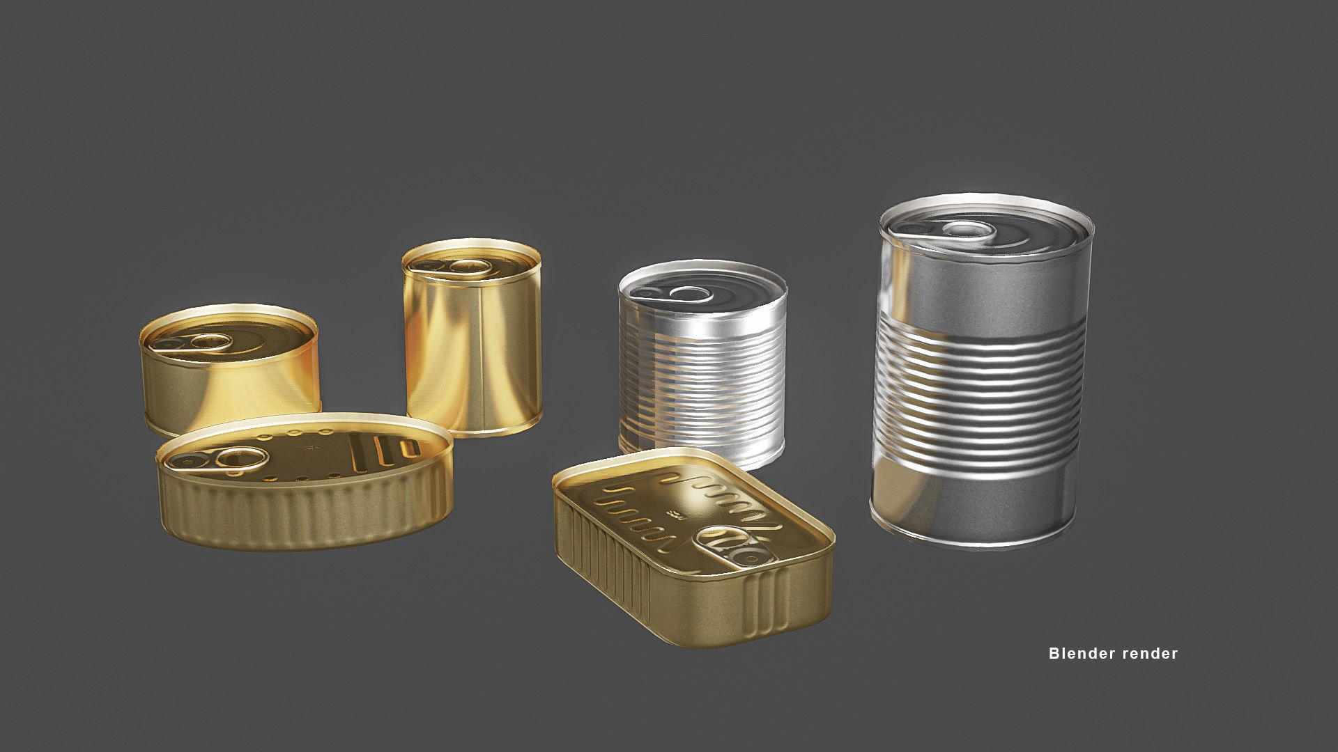 3D model Pack Lowpoly Cans VR / AR / low-poly | CGTrader
