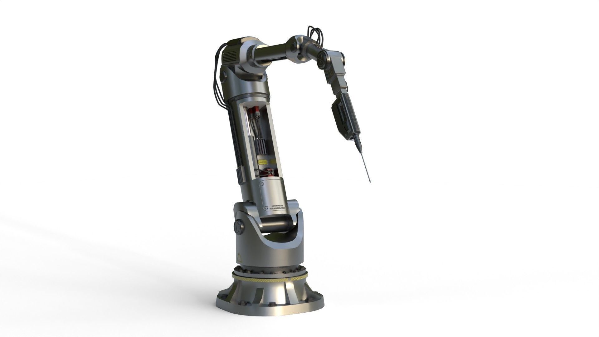 Robot Rig Vr 3d 3D model Industrial Robotic Arm with Rigged and Animated VR / AR / low ...