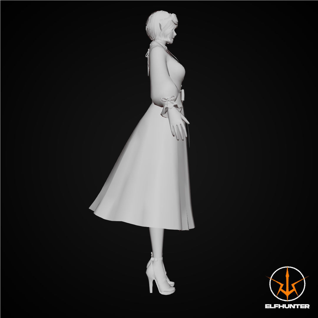 3D model EXCLUSIVE EDITION RIGGED CHARACTER ELF HOLIDAY VR / AR / low ...