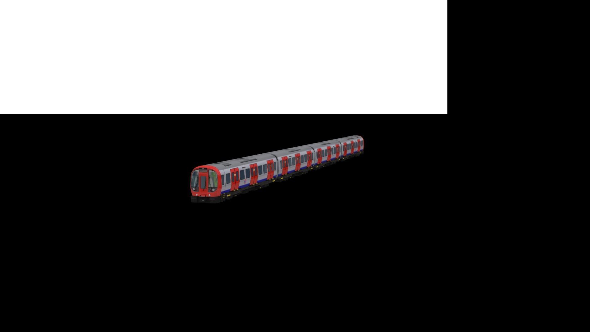 3D model Tube Train Lowpoly VR / AR / lowpoly CGTrader