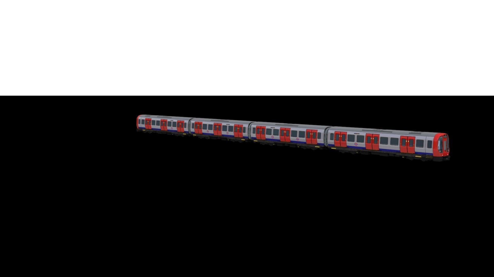 3D model Tube Train Lowpoly VR / AR / lowpoly CGTrader