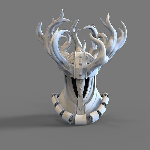Crucible Tree Knight Elden Ring Wearable Helmet 3D model 3D printable CGTrader