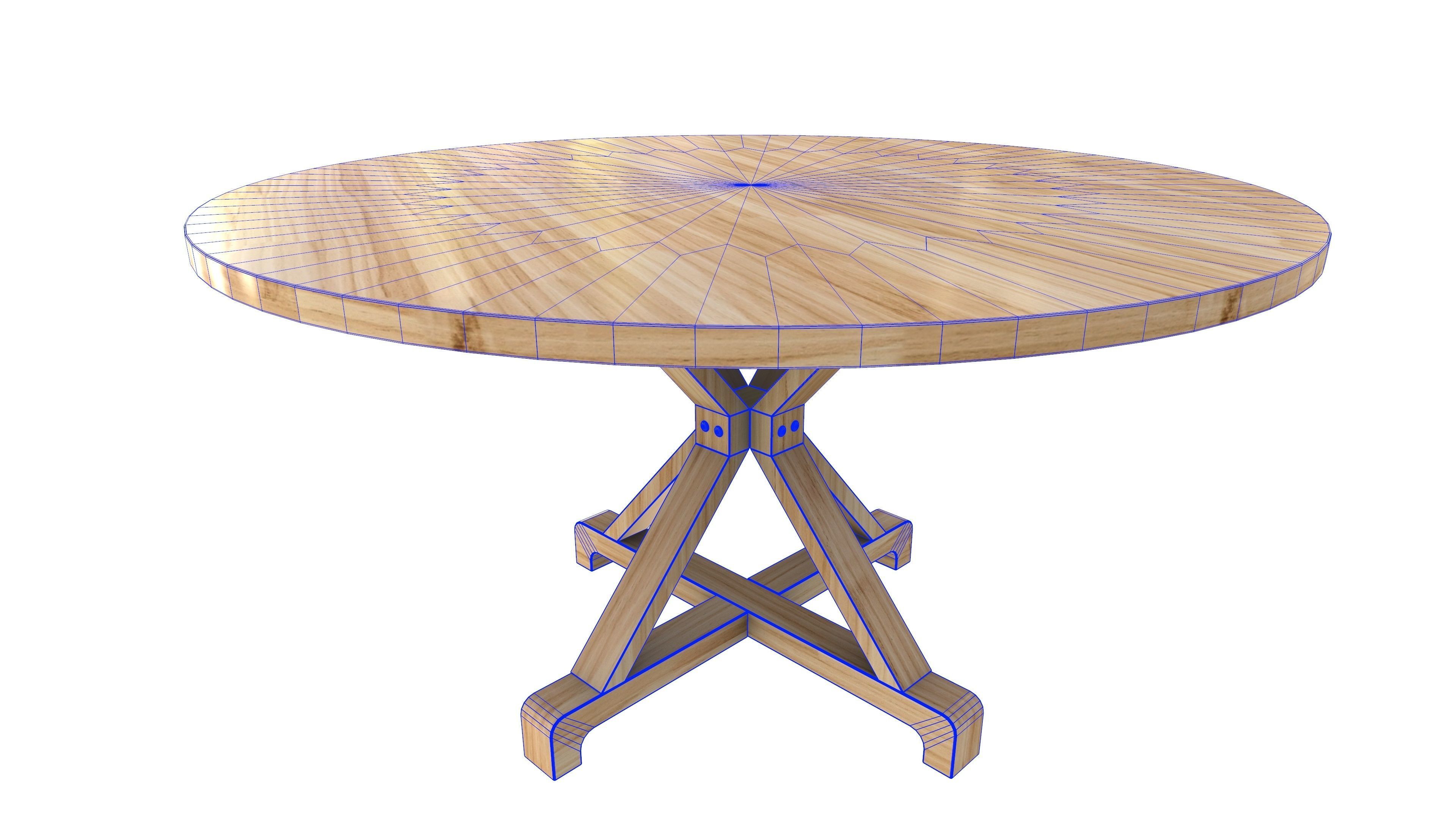 3D model Round Table Round Table V4 3D Model VR AR PBR VR / AR / low ...