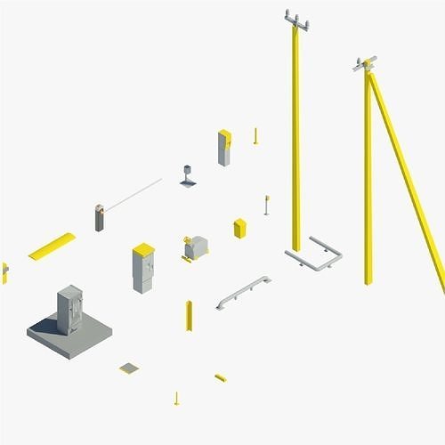 Parking Pack of revit families 3D model CGTrader