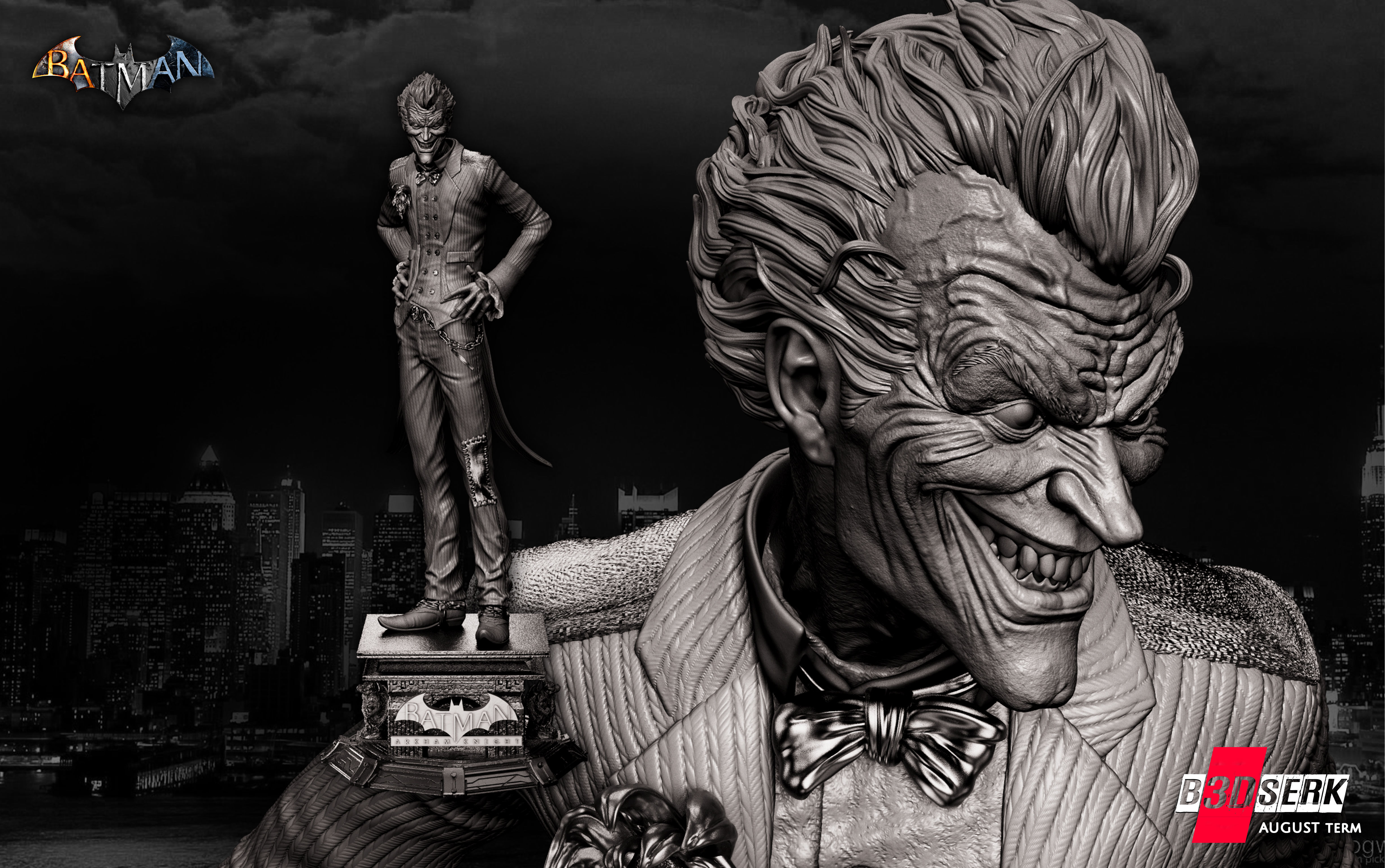 B3DSERK Special Term 2022 Joker Sculpture ready for printing 3D model