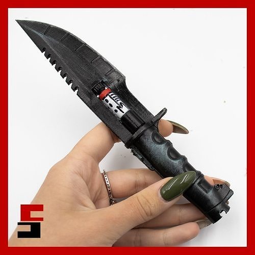 Cyberpunk 2077 Punknife Knife Prop Cosplay 3D model 3D printable CGTrader