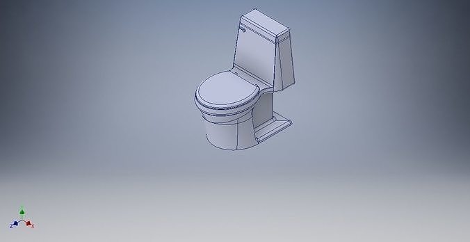 Toilet 3D model 3D printable | CGTrader