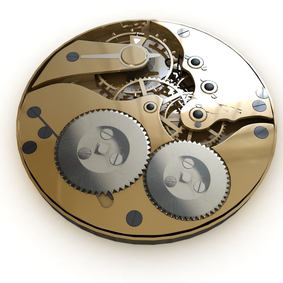 Watch Mechanism 3D model CGTrader