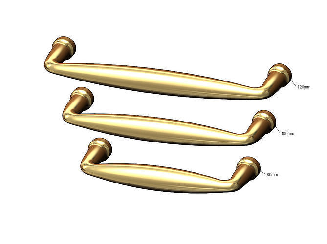 drawer handle and pull N004 miniset 3D model 3D printable
