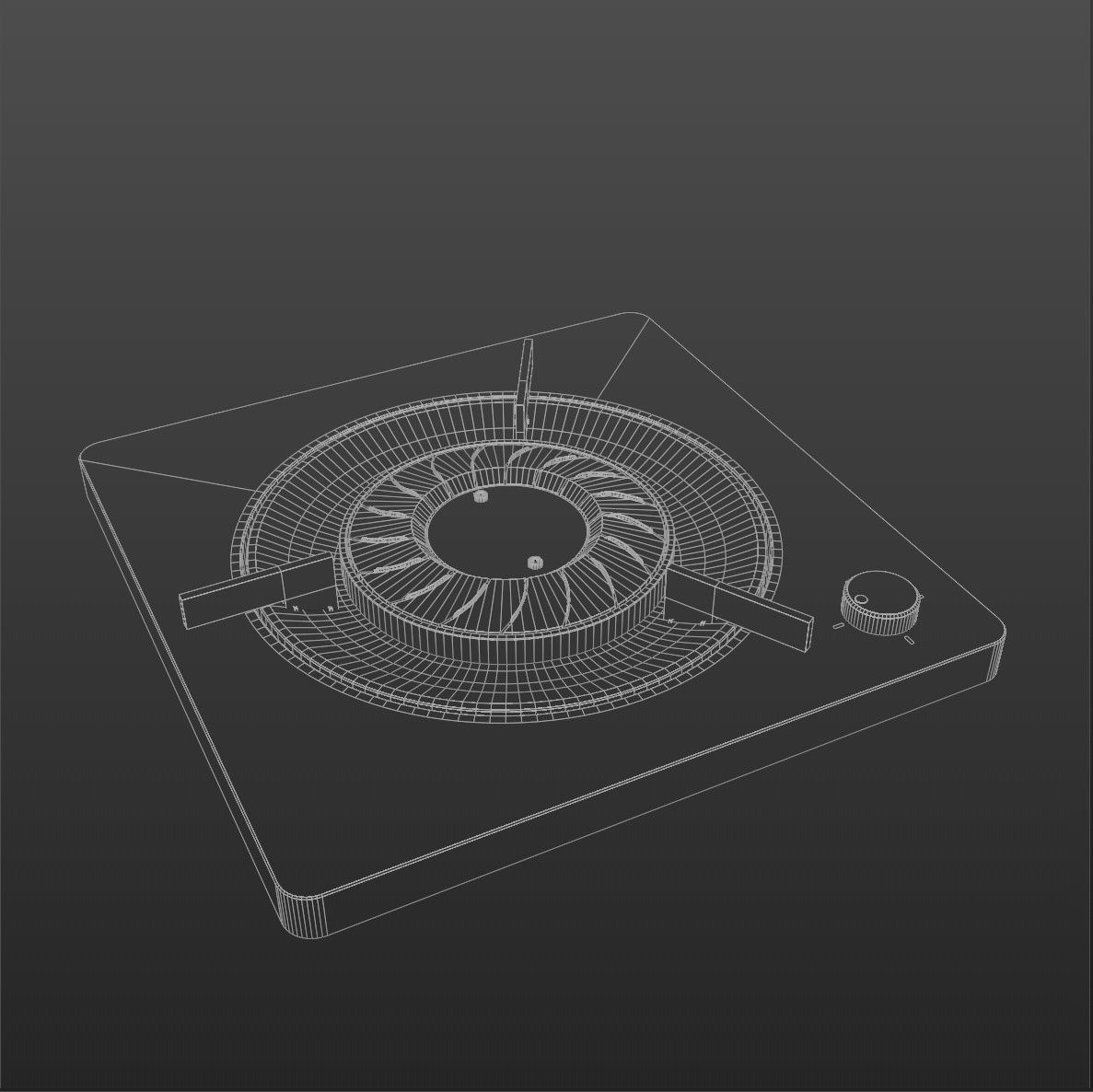 Stove gas free 3D model CGTrader