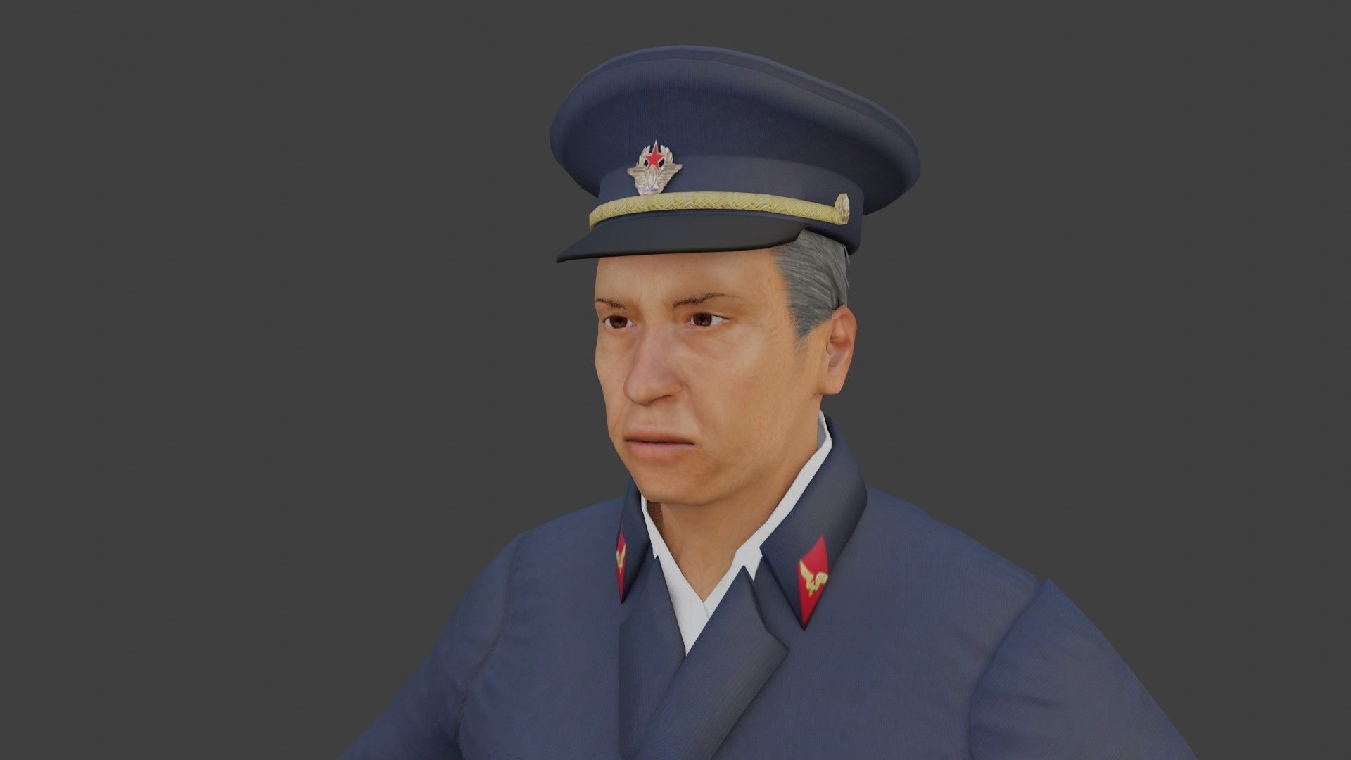 3D model Train Conductor Uniform VR / AR / lowpoly CGTrader