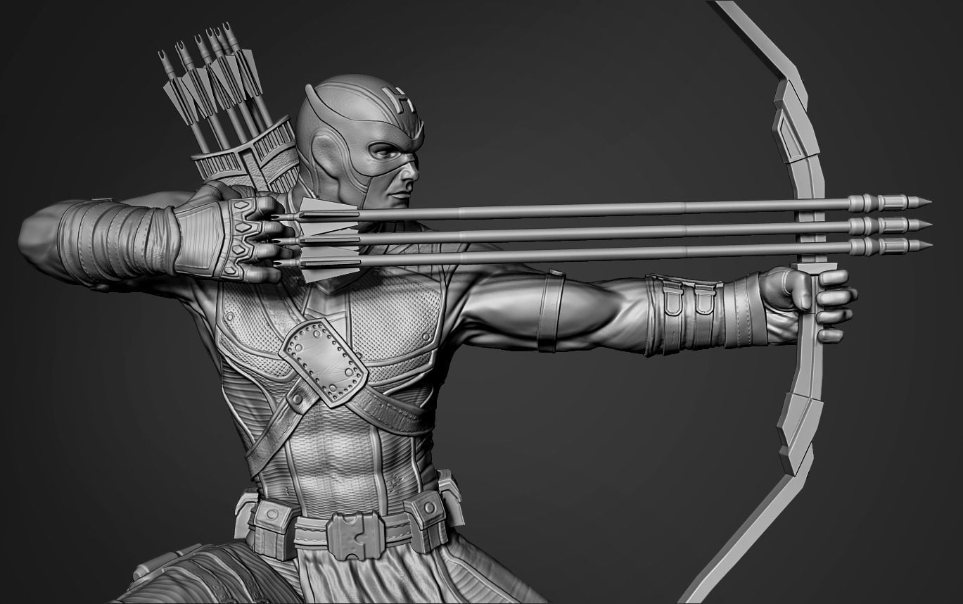 HAWKEYE AVENGERS 3D model 3D printable CGTrader