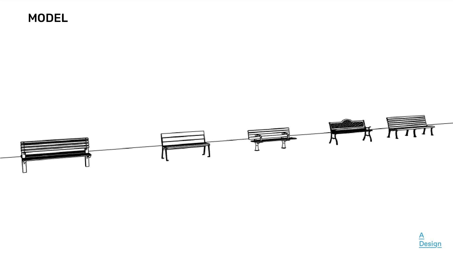 Bench Pack of revit families 3D model CGTrader