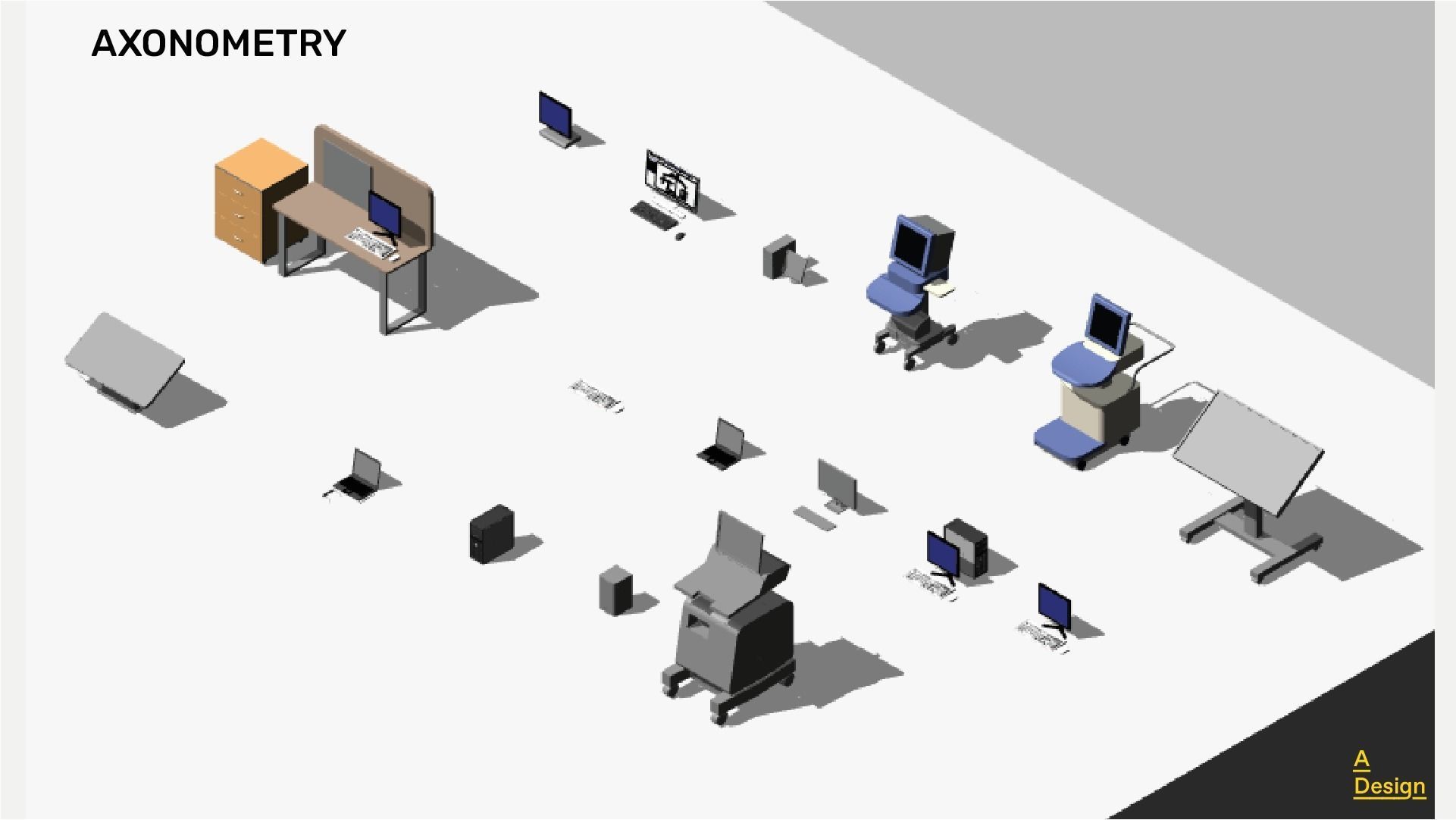 Computers Pack of revit families 3D model CGTrader