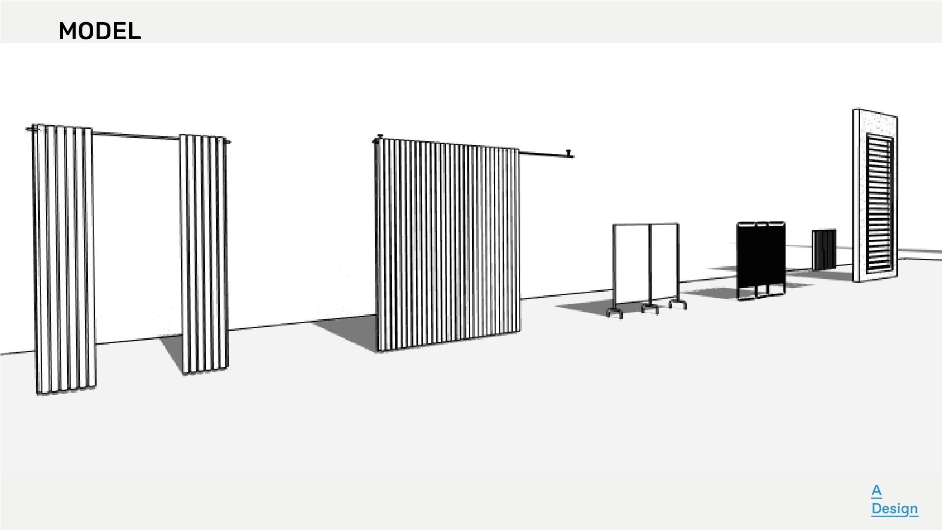 Curtains and Blinds Pack of revit families 3D model CGTrader