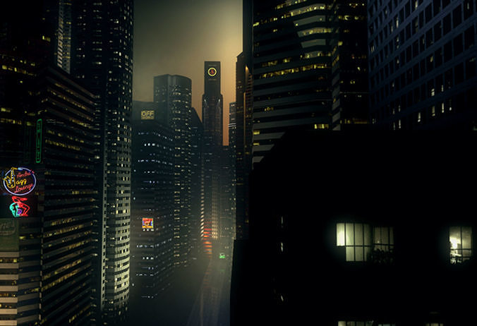 City At Night Dark Street Model Scene 3d Model Cgtrader City At Night Dark Street Model Scene 3d Model Cgtrader