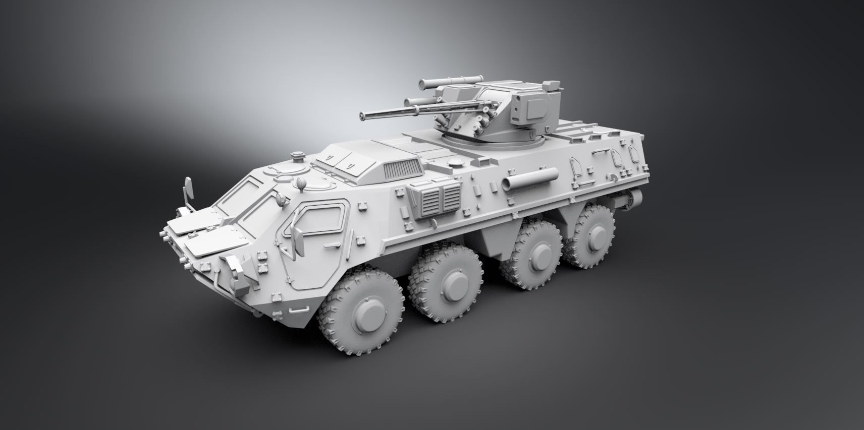 BTR 4e Scale model 3D model 3D printable | CGTrader