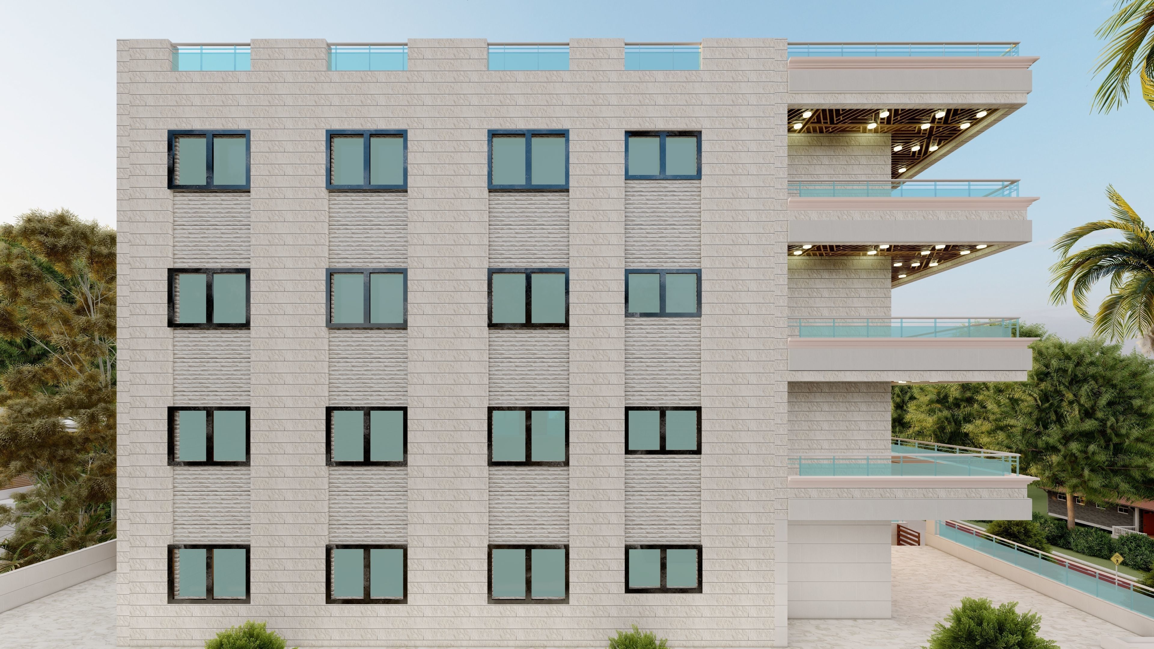 3d architecture apartment building free 3D model | CGTrader