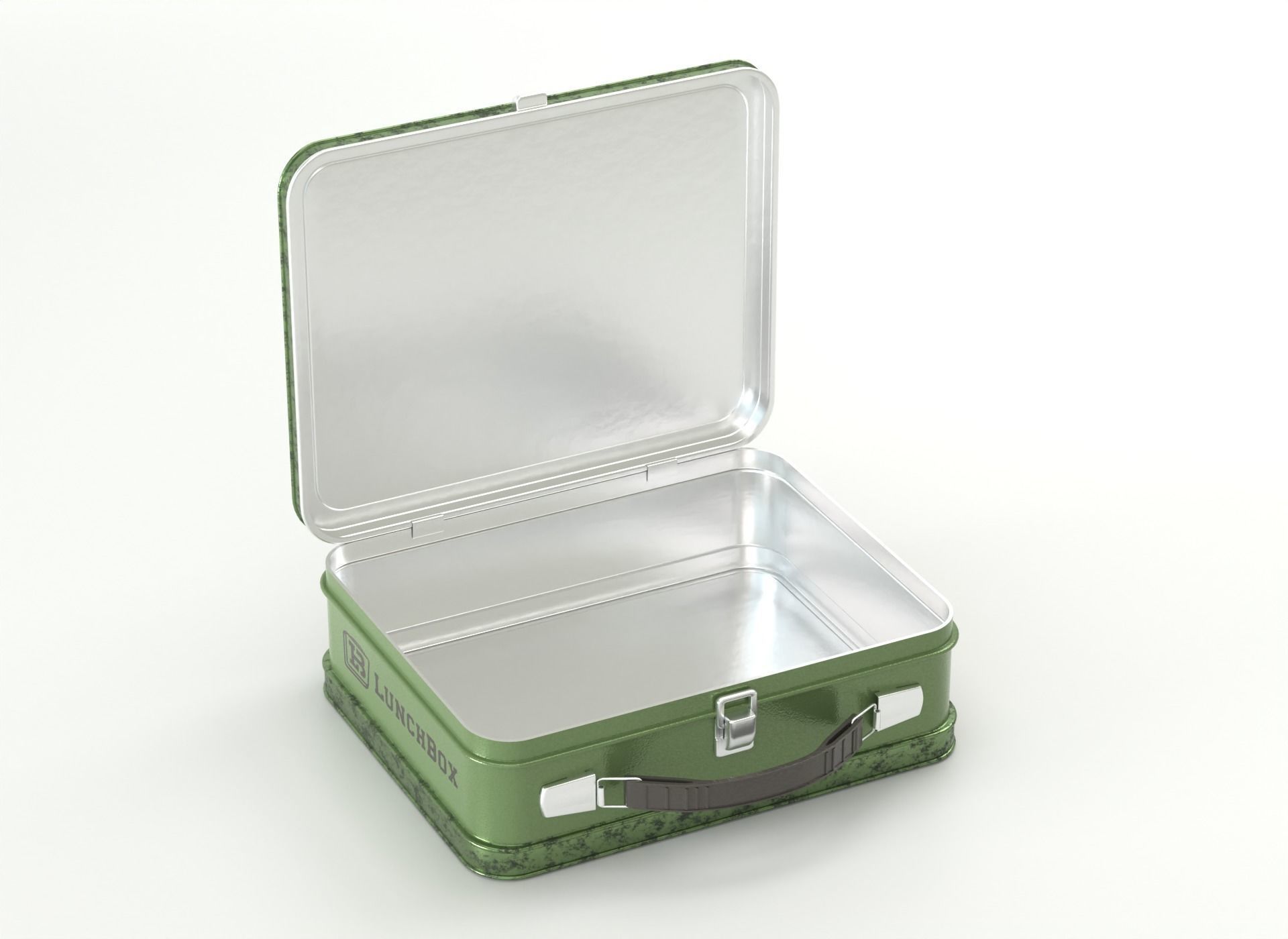 Vintage Suitcase Lunch Box 3D model CGTrader