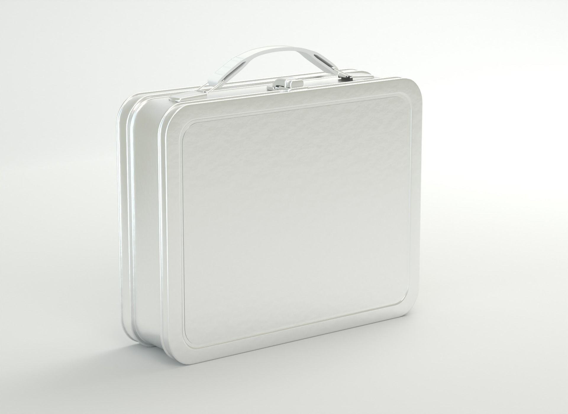 Vintage Suitcase Lunch Box 3D model CGTrader