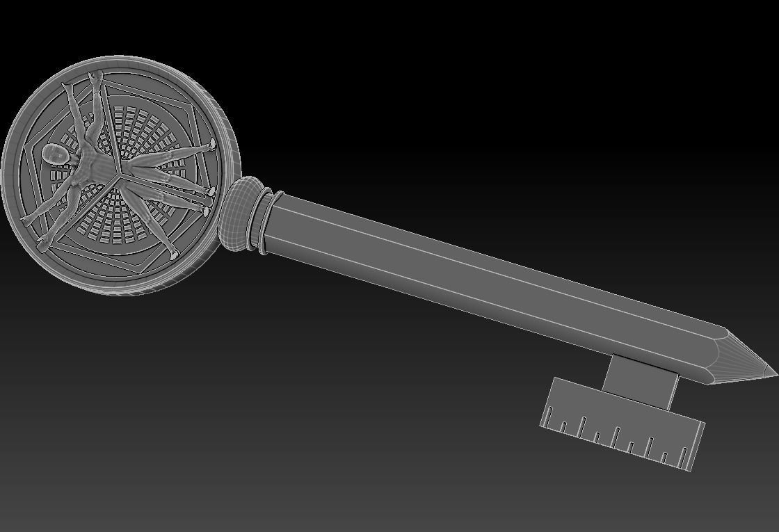 Locke and Key Creation Key 3D model 3D printable CGTrader